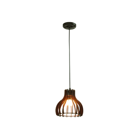 Pendul Lira Lemn Cires 1xE27 40W Erste