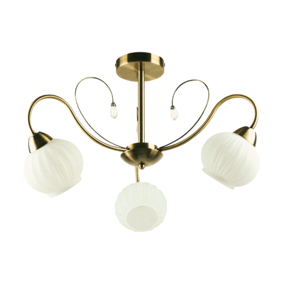 Lustra Amarillo Alb cu Alama 3xE27 60W