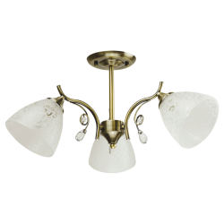 Lustra Lycyan Alb cu Alama 3xE27 60W