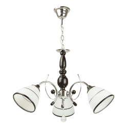 Lustra Dorya Alb cu Negru 3xE27 60W