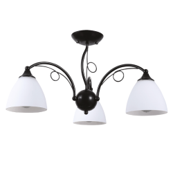 Lustra Bhoema Alb cu Negru 3xE27 60W
