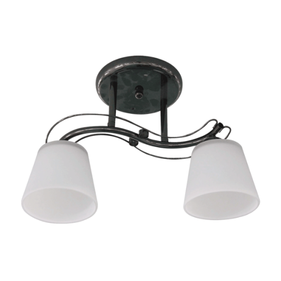 Lustra Aria Crom cu Alb 2xE27 60W Erste
