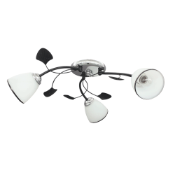 Lustra Erste Oasis 3x60W Max E27 Culoare Crom Negru si Alb