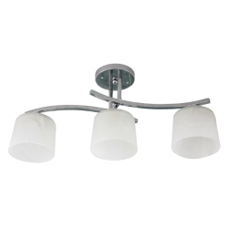 Lustra Nora Crom cu Alb 3xE27 60W