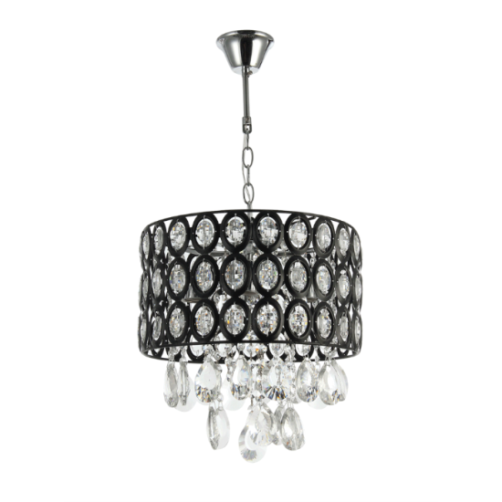 Pendul Design Crom+Negru+Alb 4xE27 60W Erste