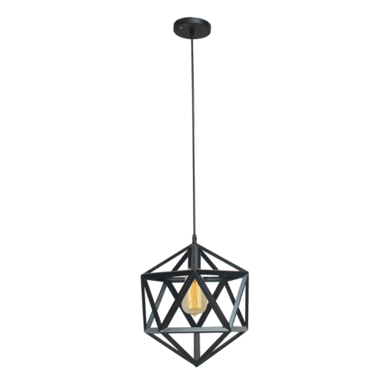 Pendul Zirko 1xE27 60W Negru