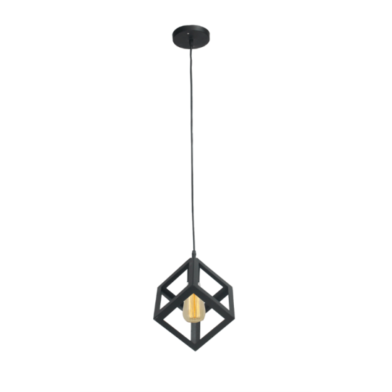 Pendul Onyx Negru 1xE27 60W Erste