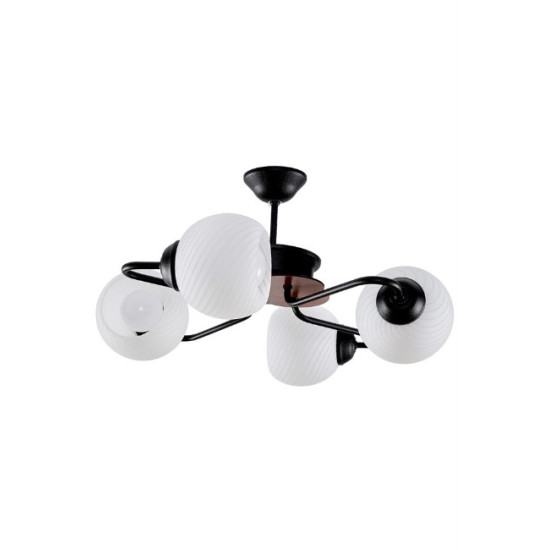 Lustra Enis1 Negru 4xE27 60W
