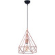 Pendul Piramit 1xE27, cupru, Oktay