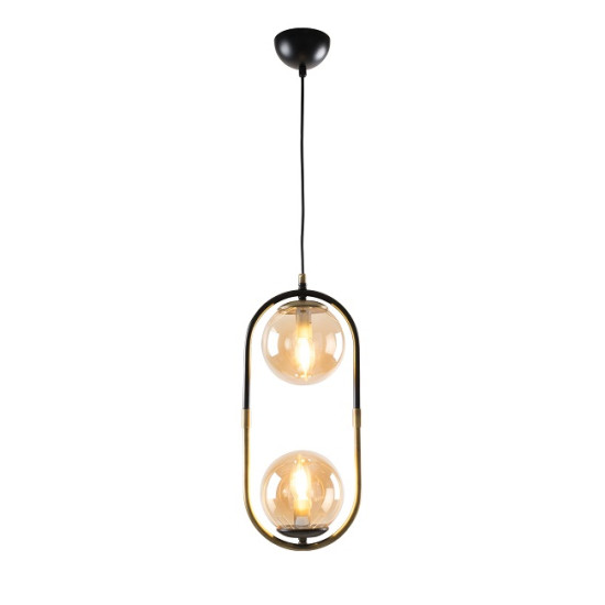 Pendul Monet 2xE27, negru antic, Oktay