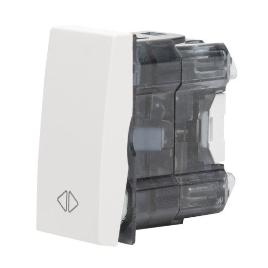 Intrerupator 1 Modul, cruce, alb, Elbi, Moda Voice