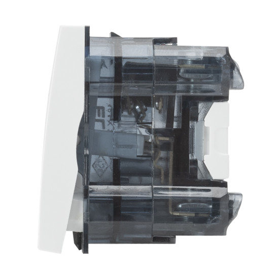 Intrerupator 1 Modul, cruce, alb, Elbi, Moda Voice