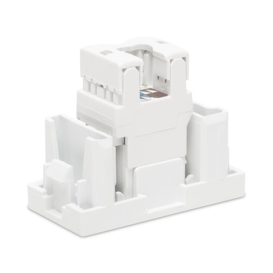 Priza UTP CAT6E, 1 Modul, alb, Elbi, Moda Voice