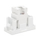 Priza UTP CAT6E, 1 Modul, alb, Elbi, Moda Voice