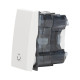 Intrerupator 1 Modul, revenire, alb mat, Elbi, Moda Voice