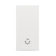 Intrerupator 1 Modul, revenire, alb mat, Elbi, Moda Voice