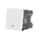 Intrerupator 2 Module, cruce, alb mat, Elbi, Moda Voice