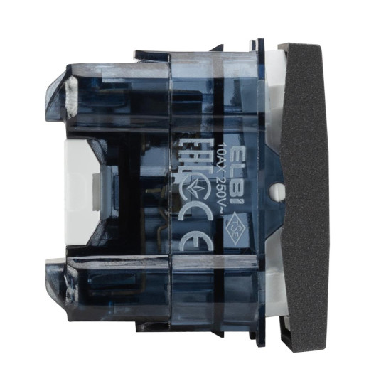 Intrerupator cruce 1 Modul, antracit mat, Elbi, Moda Voice