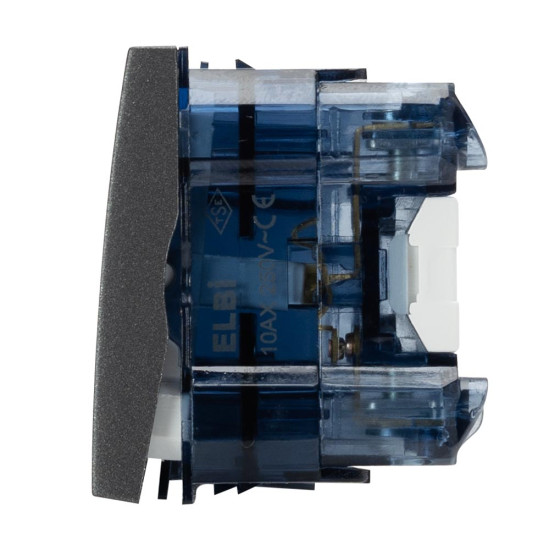 Intrerupator 2 module, Moda Voice, antracit mat, Elbi