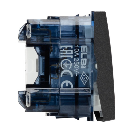 Intrerupator revenire 2 Module, antracit mat, Elbi, Moda Voice