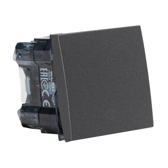 Intrerupator cruce 2 Module, antracit mat, Elbi, Moda Voice
