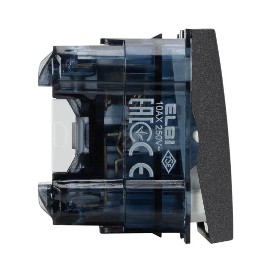 Intrerupator cruce 2 Module, antracit mat, Elbi, Moda Voice