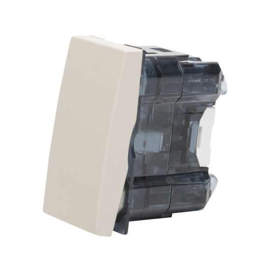 Intrerupator 1 Modul, bej mat, Elbi, Moda Voice