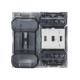 Intrerupator 2 Module, revenire, bej mat, Elbi, Moda Voice