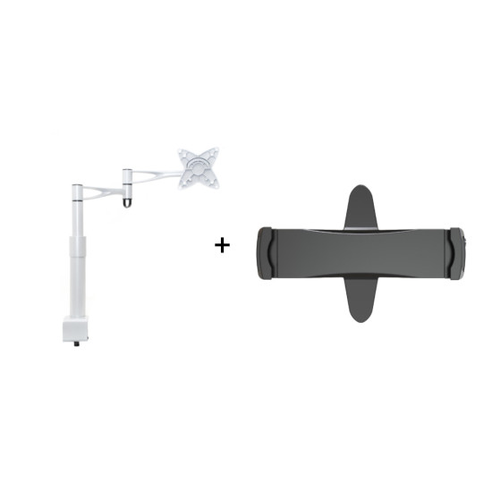 Suport tableta format din suport monitor Multibrakets 0946 si adaptor VESA Blackmount PAD29-01