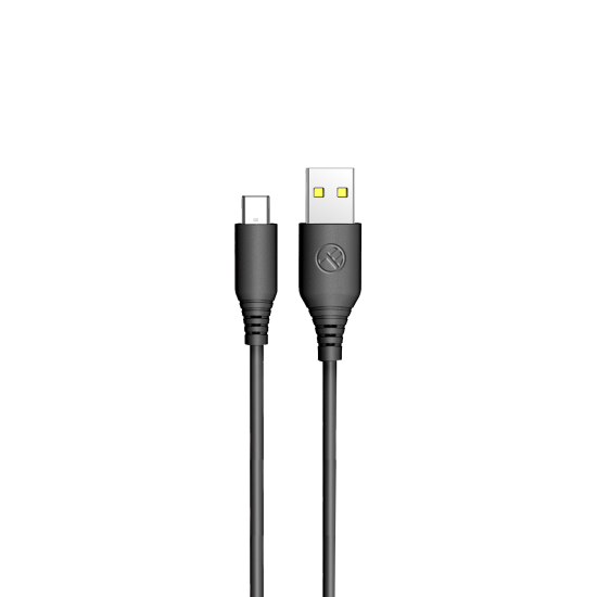 Cablu silicon Tellur USB to Type-C, 3A, 1m, negru