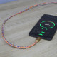 Cablu Graffiti Tellur USB to Type-C, 3A, 1m, portocaliu