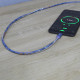 Cablu Graffiti Tellur USB to Type-C, 3A, 1m, albastru