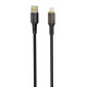 Cablu transparent Tellur USB to Lightning, 2.4A, 1m, negru