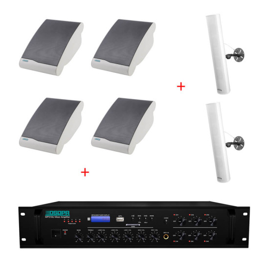 Pachet Sonorizare Biserica 250W Interior / Exterior, Multizona