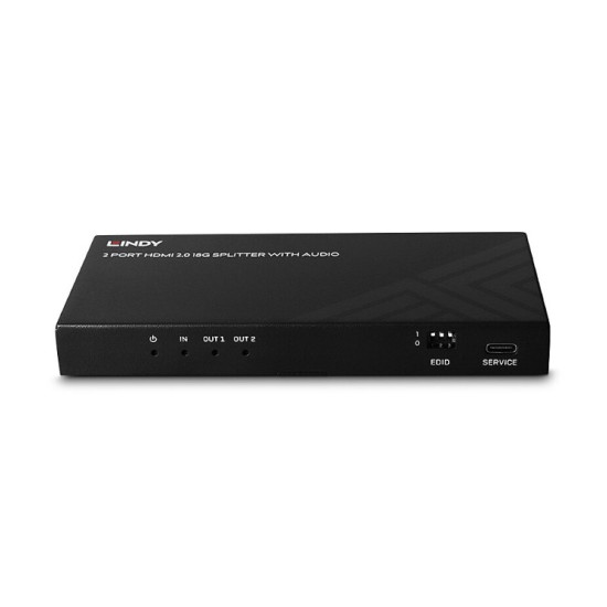 Splitter HDMI 8K60 cu 2 porturi, audio și reducere a scalării, Lindy 38534