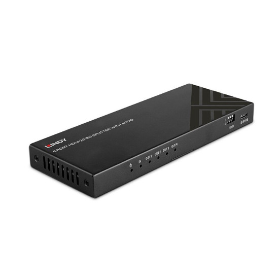 Splitter HDMI 8K60 cu 4 porturi, audio și reducere a scalării, Lindy 38535