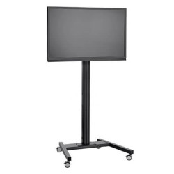 Stand TV podea mobil  Vogels T1544 / T1844 / T2044 NEGRU, TV max 200cm diagonala si  max 80 kg