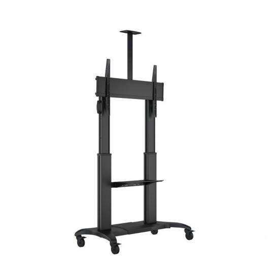 Stand TV mobil Multibrackets MB-6324, diagonala 60"-100", max. 90 kg, reglabil 1390-1740 mm, Negru, eligibil PNRAS/PNRR