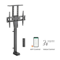Stand TV motorizat pentru ecrane mari Blackmount BM-LIFT67TUYA,voice & app control, 37"-80", max.60kg, negru
