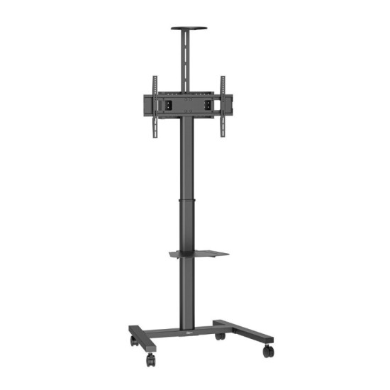 Stand TV mobil Vogel's ESSENTIAL T1031, 32-65", max.50kg, cu suport pt camera/speaker si laptop, negru
