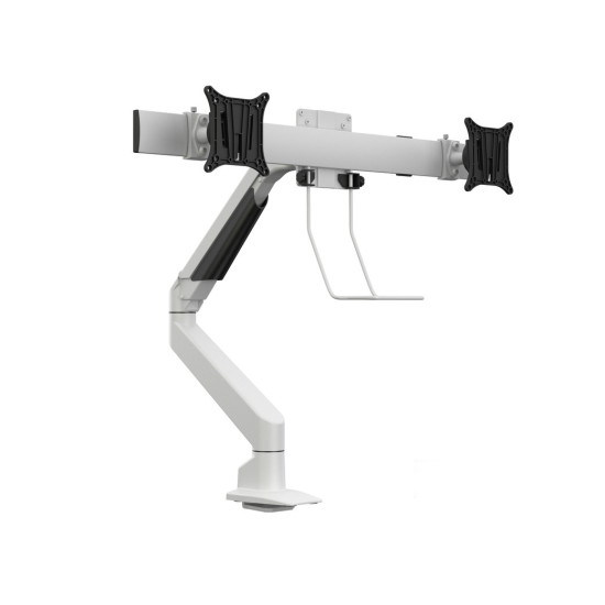 Suport Monitor dublu Gas Lift Multibrackets MB-5945, 15-28", alb, min. 2 - max. 10 kg