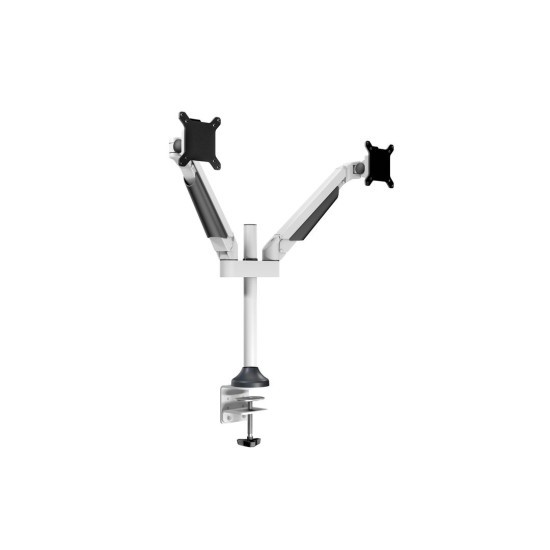 Suport 2 monitoare Gas Lift Multibrackets MB-7181, 15"-32", min.2 - max.10 kg/monitor, alb