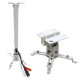 Suport videoproiector tavan GATV2, reglabil 63-100 cm, max. 15 kg, alb