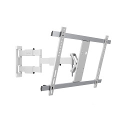 Suport TV perete Multibrackets MB-0150, diagonala 37"-65", max. 30kg, rotire-inclinare-flexare, alb