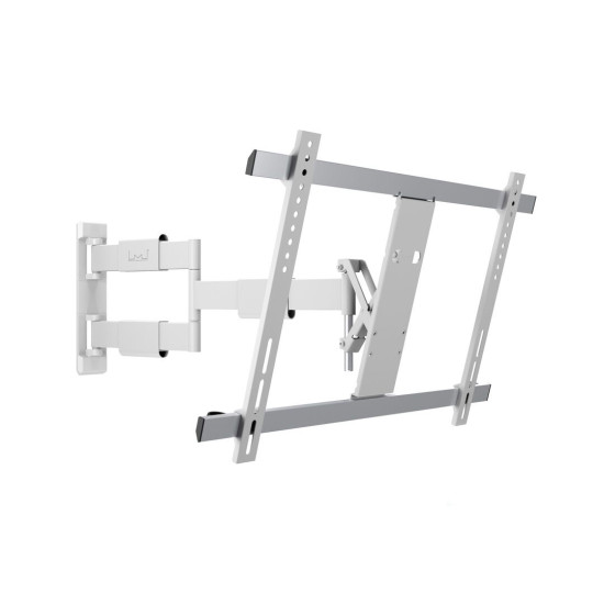 Suport TV perete Multibrackets MB-0150, diagonala 37"-65", max. 30kg, rotire-inclinare-flexare, alb