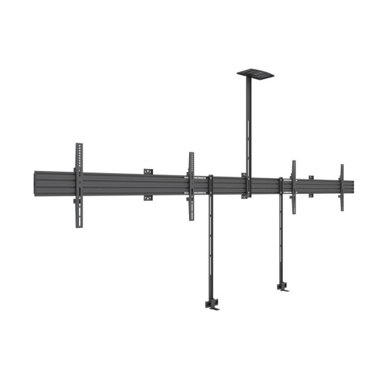 Suport dual display side by side, 32 – 90” cu polita pentru webcam si suport soundbar, Multibrackets MB-8922