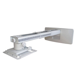 Suport videoproiector de perete Optoma OWM3000, distanta perete-proiector  407 - 822mm, alb