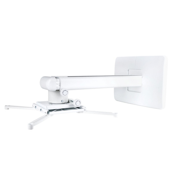 Suport videoproiector perete  Multibrackets MB-9833, reglabil 300mm-700mm, max.25kg, alb