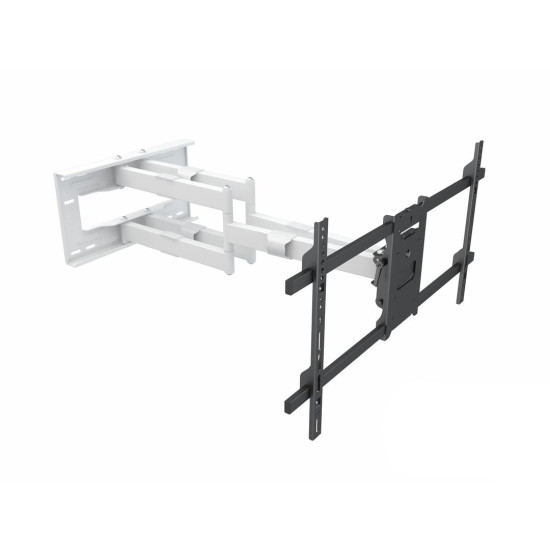 Suport TV perete Multibrackets MB-6881, Long Reach Arm 910mm, diagonala 50"-90", max 60 Kg, Alb, inclinare si rotire
