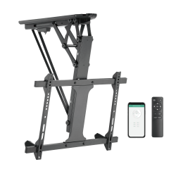 Suport TV de tavan motorizat cu telecomanda si Tuya App Blackmount ML60AI, diagonale 32"-70", max.35kg